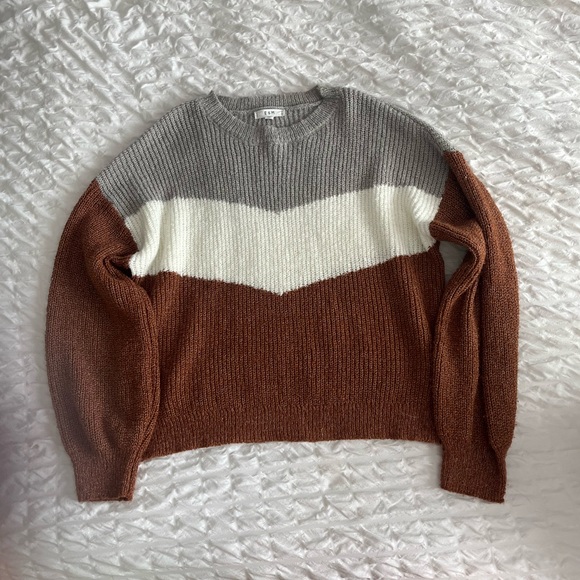 color block fall sweater - Picture 1 of 3